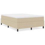 vidaXL Lit à sommier tapissier Vert clair Grey 140x200 cm Tissu en velours côtelé