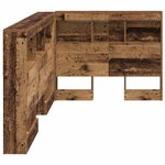 vidaXL Tête de lit de rangement Bois Ancien 80 cm Bois d'ingénierie