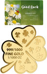 Pièce de monnaie en Or g 0.031 (1/1000 oz) Millésime  GOOD LUCK 1/1000 (PRÉCOMMANDE)