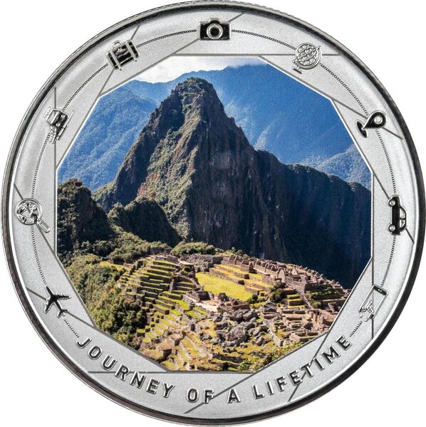 Pièce de monnaie en Argent 1000 Francs g 31.1 (1 oz) Millésime 2025 Journey of a Lifetime MACHU PICCHU