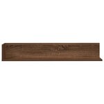 vidaXL Étagères murales 2 Pièces chêne marron 100x16 5x16 5 cm