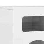 vidaXL Meuble TV Blanc brillant 80 x 35 x 40 cm Bois d'ingénierie