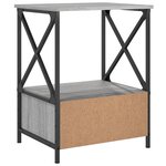 vidaXL Tables de chevet 2 Pièces sonoma gris 50x41x65 cm bois ingénierie