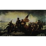 GEORGE WASHINGTON'S CROSSING OF THE DELAWARE RIVER By Emmanuel Leutze 1 Once Argent Monnaie 1000 Francs Cameroon 2025