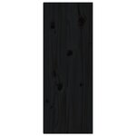 vidaXL Armoires murales 2 Pièces Noir 30x30x80 cm Bois de pin massif