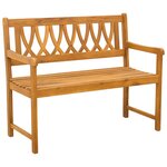 vidaXL Banc extérieur Naturel 110 x 55 5 x 90 cm Bois d'Acacia Massif