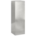 Supports de plantes d'extérieur vidaXL Pilier 2 Pièces 24x24x75 cm Acier inoxydable