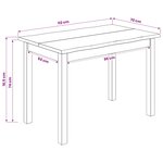 VidaXL Table de salle à manger / Table de repas EKAI Blanc