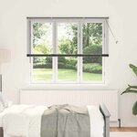 vidaXL Store de Fenêtre Gris foncé 160 x 175 cm Aluminium