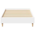 vidaXL Cadre de lit sans matelas blanc 90x200 cm bois d'ingénierie