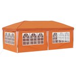vidaXL Tente de fête pop-up 575 x 288 x 245 cm Orange
