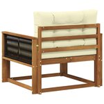 vidaXL Sofa de milieu extérieur Bois d'Acacia Massif Naturel