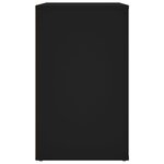 vidaXL Table de chevet Noir 50x36x60 cm Bois d’ingénierie