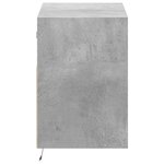 vidaXL Meuble TV mural avec lumières LED gris béton 80x31x45 cm