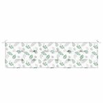 vidaXL Coussin de banc de jardin Floral Blanc et vert 180 x 50 x 4 cm