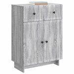 vidaXL Buffet Sonoma gris 66 x 34 5 x 90 cm Bois d'ingénierie