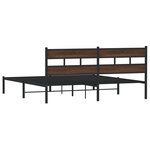 vidaXL Cadre de lit sans matelas avec tête de lit 190x200 cm