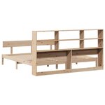 vidaXL Lit bibliothèque sans matelas 180x200 cm bois massif de pin