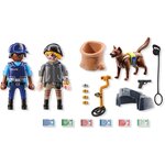 PLAYMOBIL 71731 - Policier chien de recherche  voleur et accessoires
