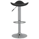 vidaXL Tabouret de bar Noir Acier chromé et cuir artificiel