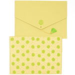 PAPERTREE MONSOON Lot de 5 Enveloppes (A5) - Anis