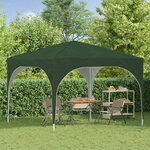 vidaXL Tente de fête pop-up 290 x 290 x 245 cm Vert
