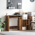 vidaXL Bureau avec Rangement Vieux Bois 120.5x44x88.5 cm Bois d'ingénierie
