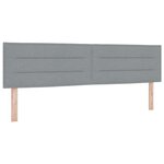 Lit à ressorts vidaXL avec matelas gris clair 180x200 cm en tissu