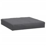vidaXL Coussins de palette lot de 2 anthracite mélangé tissu