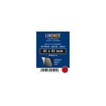 Pochettes simple soudure 41 x 41 mm pour timbres type C urs. Fond - Noir