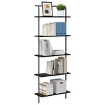 vidaXL Étagère Chêne noir 60 x 24 x 168 cm Bois d'ingénierie