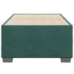 vidaXL Cadre de lit sans matelas vert foncé 90x200 cm velours