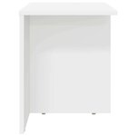 vidaXL Table d'appoint Blanc 37 x 32 x 40 cm Bois d'ingénierie