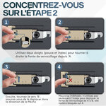 ACROPAQ Coffre fort livre- Petit coffre-fort pour livres avec serrure à combinaison- Sécurisez vos objets- Rouge