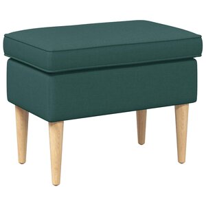 vidaXL Pouf Vert foncé 55 x 35 x 41 cm Polyester