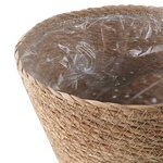 vidaXL Paniers à plantes en herbe de mer 3 Pièces Naturel Ø26 x 19 cm