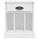 vidaXL Tables de chevet 2 Pièces blanc 43x36x50 cm