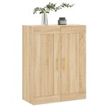 vidaXL Armoire murale chêne sonoma 69 5x34x90 cm bois d'ingénierie