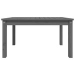 vidaXL Table de jardin gris 82 5x50 5x45 cm bois massif de pin