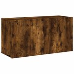 vidaXL Unités murales TV 5 Pièces chêne fumé bois d'ingénierie