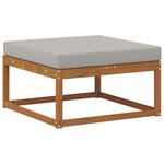 vidaXL Ensemble de canapés d'extérieur 6 pc Gris Naturel et Clair