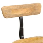 vidaXL Tabourets de bar lot de 2 49x43x79 cm bois de manguier massif