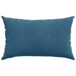 vidaXL Coussins de canapé 2 Pièces Bleu 50 x 30 cm
