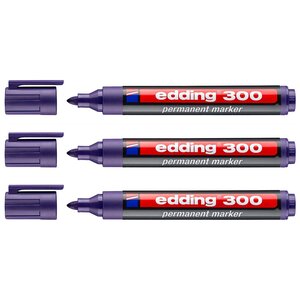 Marqueur Permanent 300 Violet Pointe Ronde 1 5-3 mm x 3 EDDING