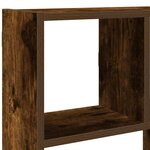 vidaXL Étagère cube murale 12 compartiments chêne fumé bois ingénierie