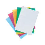 Pochette coin q-connect polypropylène grainé économique 12/100e coloris assortis transparent boîte 100 unités