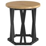 vidaXL Table d'appoint empilable 3 Pièces chêne artisanal 53 x 53 x 40 cm
