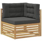 vidaXL Ensemble de canapés d'extérieur 7 pc Blanc et anthracite