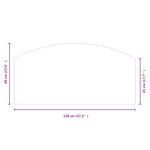 vidaXL Plaque en verre de cheminée Transparent 120 x 60 cm Verre
