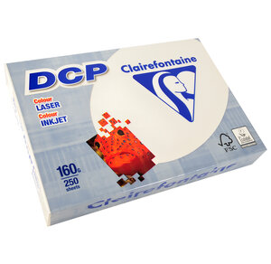 Ramette 250 Feuilles Papier DCP 160g A4 210x297 mm Certifié FSC Ivoire CLAIREFONTAINE